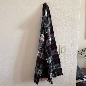 J. Crew Plaid Scarf with Fringe